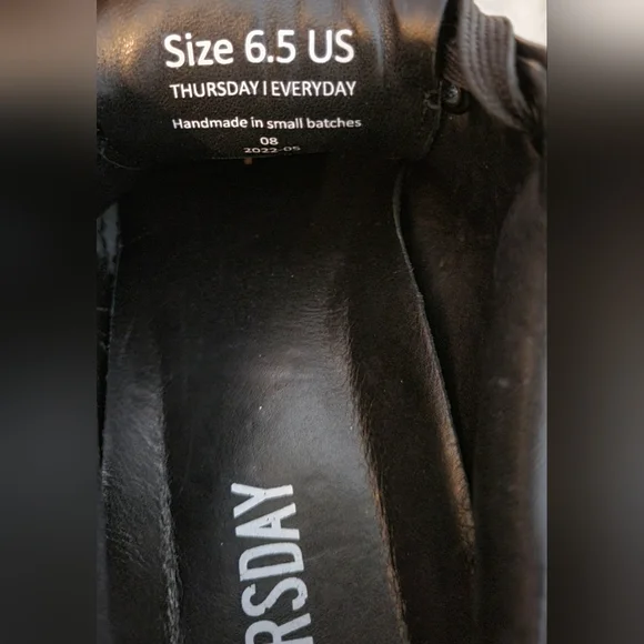 Thursday Everyday Premier Low Top BLACK Leather Sneakers Womens Size US … - Picture 5 of 11
